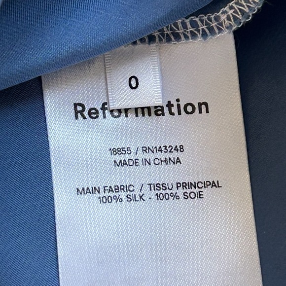 Reformation Ombré Sofia 100% Silk Slip Midi Dress Blue Lavender size 0 $278 Prom - Picture 10 of 14